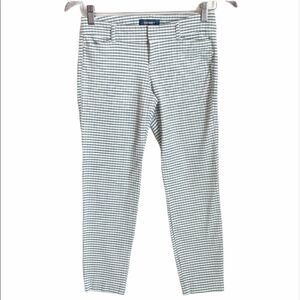 Old Navy Plaid Pixie Mid Rose Cropped Pants 2P